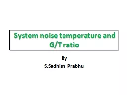 System noise temperature and G/T ratio