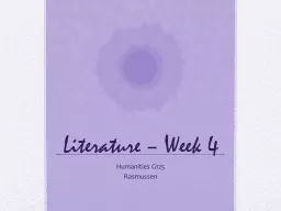 Literature – Week 4