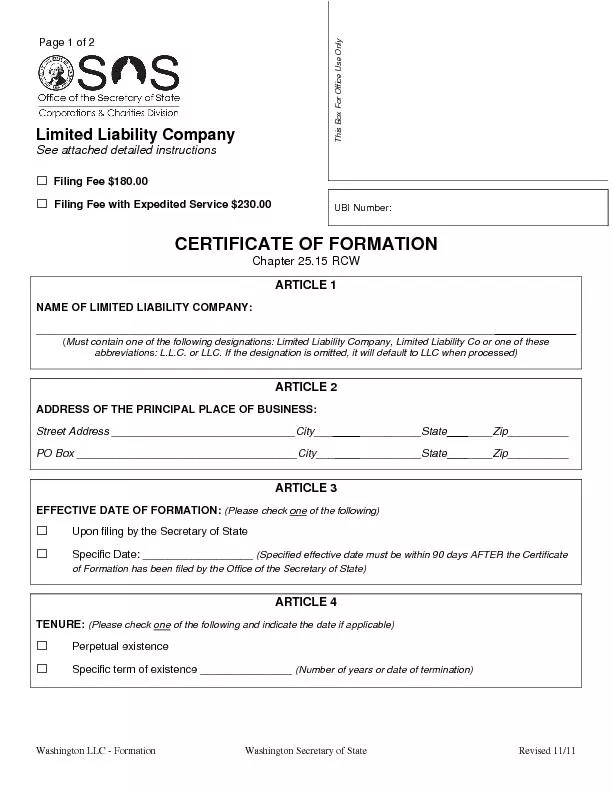 NAME OF LIMITED LIABILITY COMPANY:
