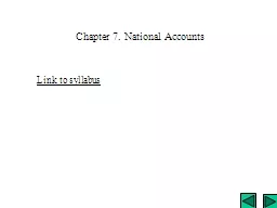 Chapter 7. National Accounts