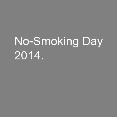No-Smoking Day 2014.