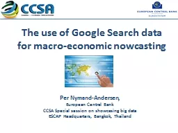 The use of Google Search data for