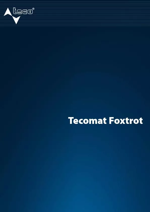 Tecomat Foxtrot