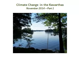 Climate Change in the Kawarthas