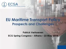 EU Maritime Transport Policy