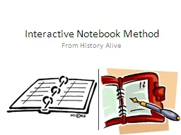 Interactive Notebook Method