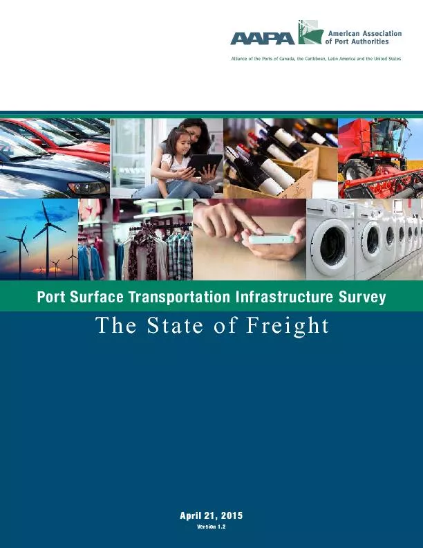 Port Surface Transportation Infrastructure SurveyApril 21, 2015 Versio