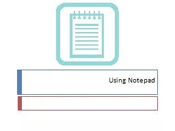 Using Notepad