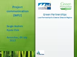 Project communication (WP2)