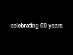 celebrating 60 years
