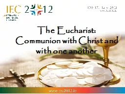 The Eucharist: