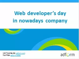 Web developer’s day