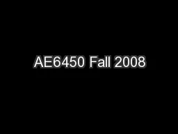 AE6450 Fall 2008