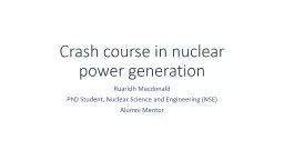Crash course in nuclear power