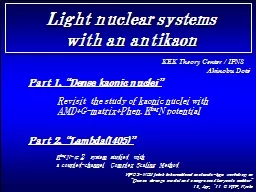 Light nuclear systems