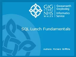 SQL Lunch Fundamentals