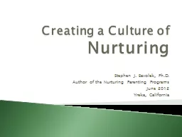 Creating a Culture of