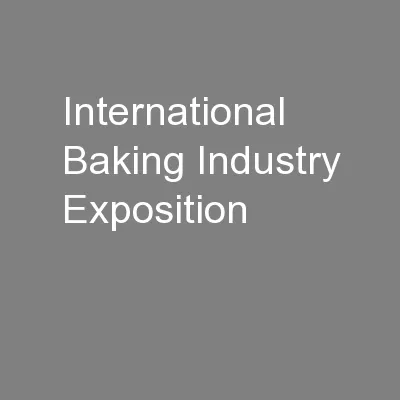 International Baking Industry Exposition
