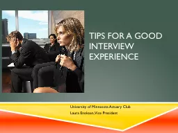 Tips for a Good Interview Experience