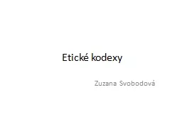 Etické kodexy