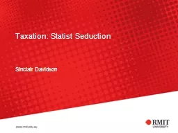 Taxation: Statist Seduction