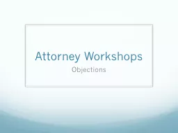 Attorney Workshops