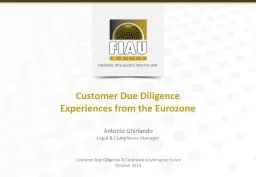 Customer Due Diligence & Corporate Governance Forum