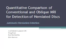 Quantitative Comparison of Conventional and Oblique MRI for