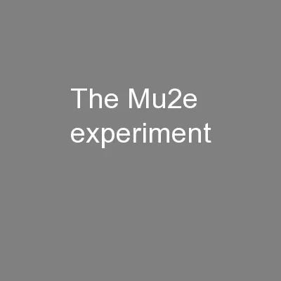 The Mu2e experiment