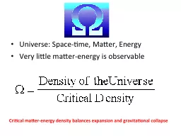 Universe: Space-time, Matter, Energy