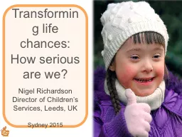 Transforming life chances: How serious are we?