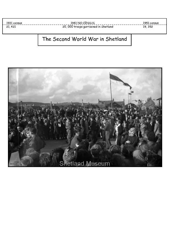 20, 000 troops garrisoned in Shetland