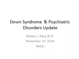 Down Syndrome & Psychiatric