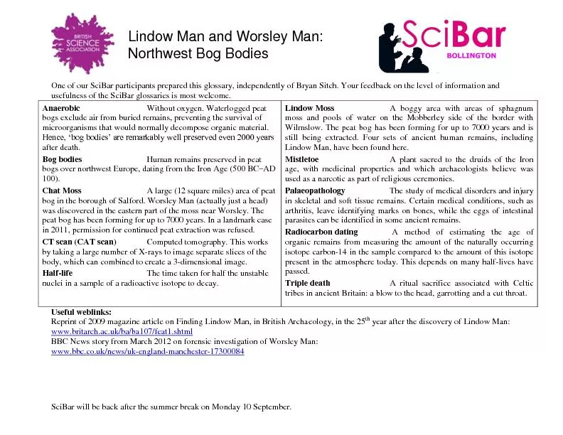 Lindow Man and Worsley Man: