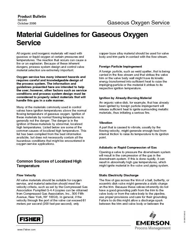 Product BulletinOrganic MaterialsOrganic materials have ignition tempe