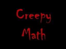 Creepy Math