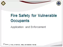 Fire Safety for Vulnerable Occupants