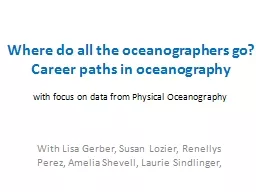 Where do all the oceanographers go? Career paths in