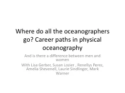 Where do all the oceanographers go? Career paths in physica