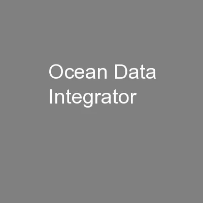 Ocean Data Integrator
