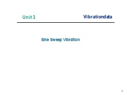 1 Sine Sweep Vibration