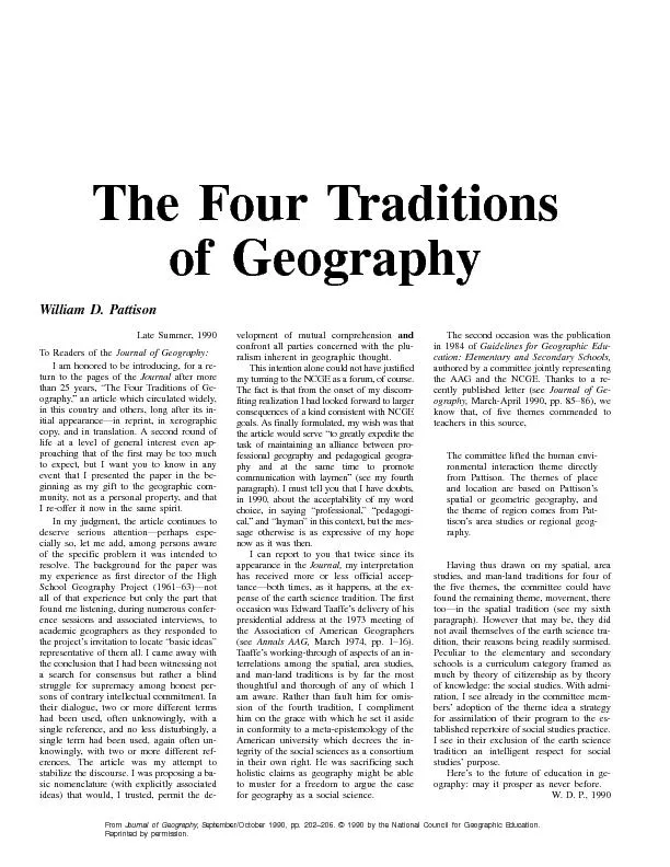 From Journal of Geography, September/October 1990, pp. 202