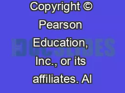 Copyright © Pearson Education, Inc., or its affiliates. Al