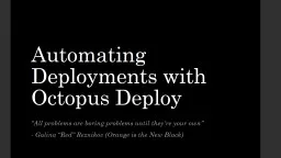 Automating Deployments with Octopus Deploy