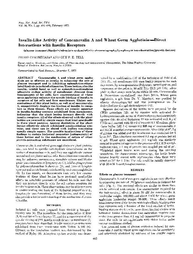 Proc.Nat.Acad.Sci.USAVol.70,No.2,pp.485-489,February1973Insulin-LikeAc
