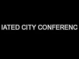 IATED CITY CONFERENC