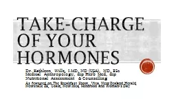Take-Charge of Your Hormones