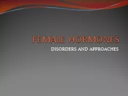 FEMALE HORMONES