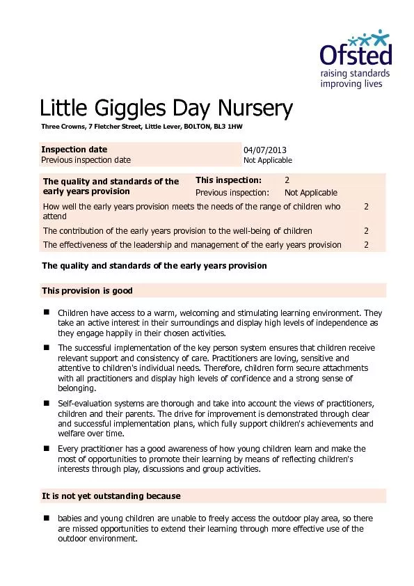 Little Giggles Day Nursery