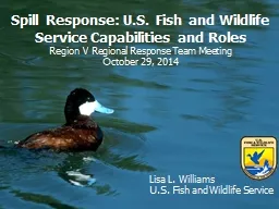 Spill Response: U.S. Fish and Wildlife Service Capabilities
